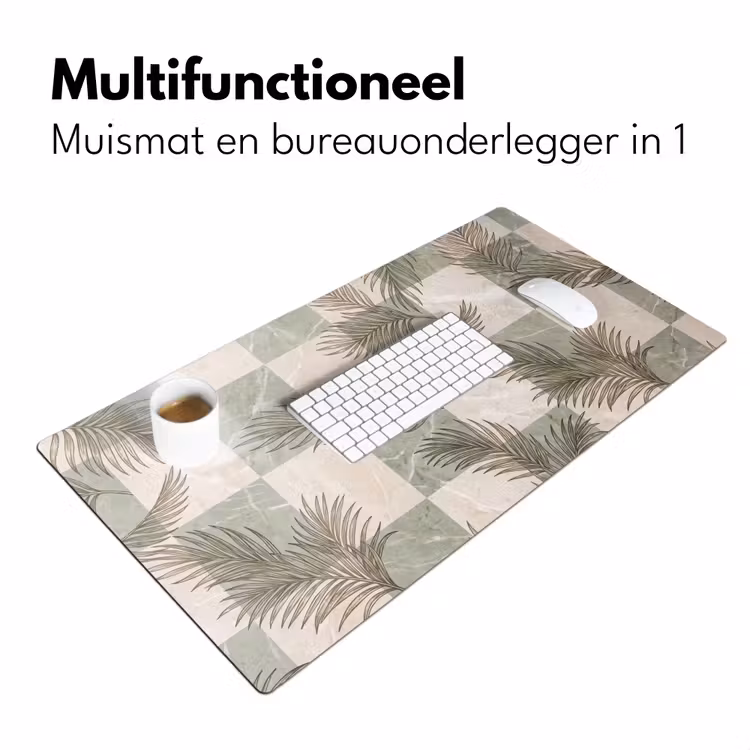 Bureau onderlegger - Planten - Bladeren - Marmer - Modern - Groen — 7