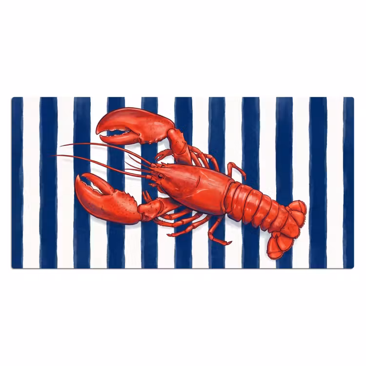 Bureau onderlegger - Schaaldier - Kreeft - Marine - Illustratie - Rood — 2