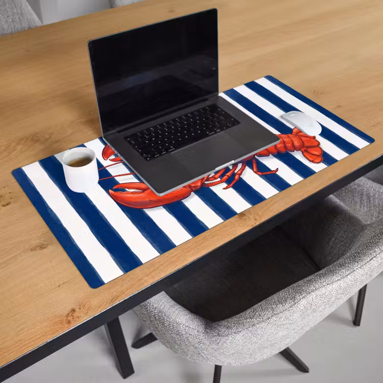 Bureau onderlegger - Schaaldier - Kreeft - Marine - Illustratie - Rood — 3