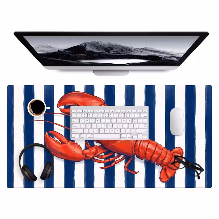 Bureau onderlegger - Schaaldier - Kreeft - Marine - Illustratie - Rood — 4