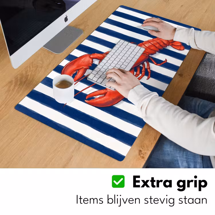 Bureau onderlegger - Schaaldier - Kreeft - Marine - Illustratie - Rood — 6