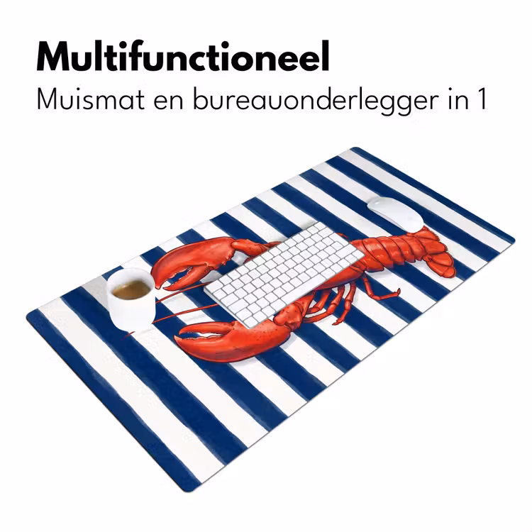 Bureau onderlegger - Schaaldier - Kreeft - Marine - Illustratie - Rood — 7