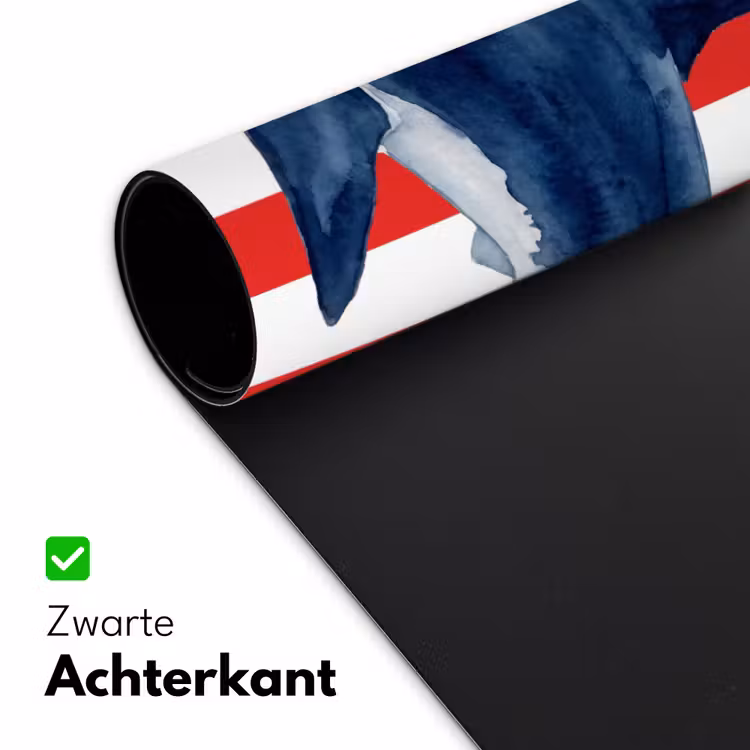 Bureau onderlegger - Vis - Haai - Zee - Illustratie - Blauw — 5