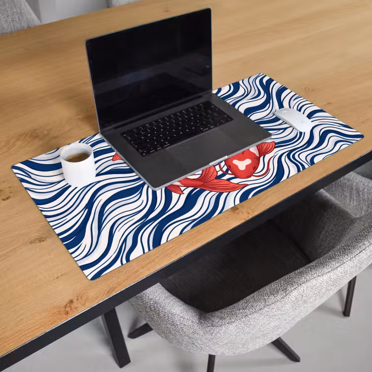 Bureau onderlegger - Vis - Water - Natuur - Illustratie - Rood — 3