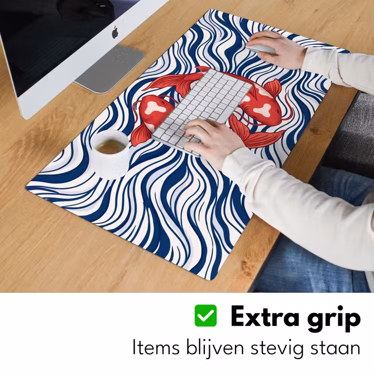 Bureau onderlegger - Vis - Water - Natuur - Illustratie - Rood — 6