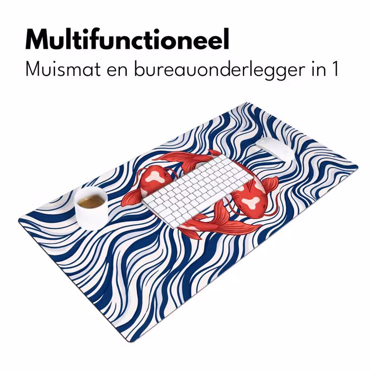 Bureau onderlegger - Vis - Water - Natuur - Illustratie - Rood — 7