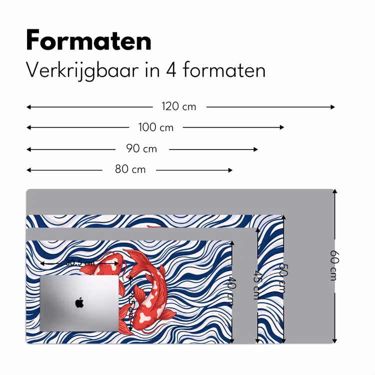 Bureau onderlegger - Vis - Water - Natuur - Illustratie - Rood — 8