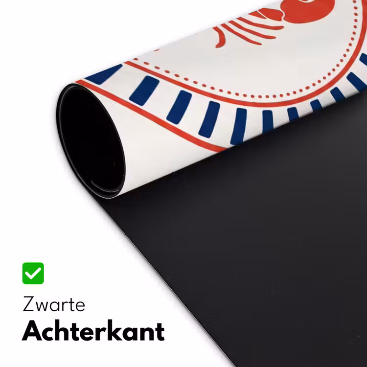 Bureau onderlegger - Zeeleven - Kreeft - Embleem - Grafisch - Rood — 5