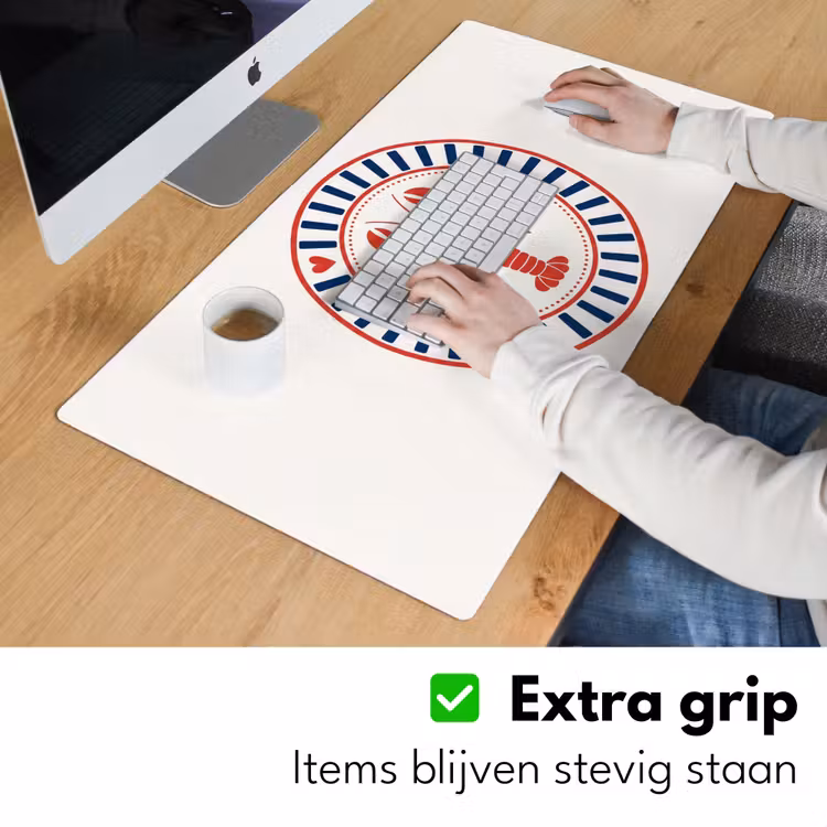 Bureau onderlegger - Zeeleven - Kreeft - Embleem - Grafisch - Rood — 6