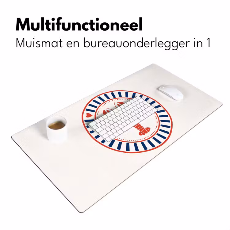 Bureau onderlegger - Zeeleven - Kreeft - Embleem - Grafisch - Rood — 7
