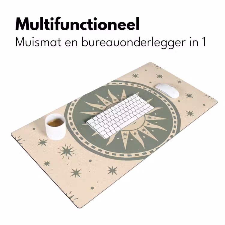 Bureau onderlegger - Zon - Sterren - Astrologie - Vintage - Groen — 7
