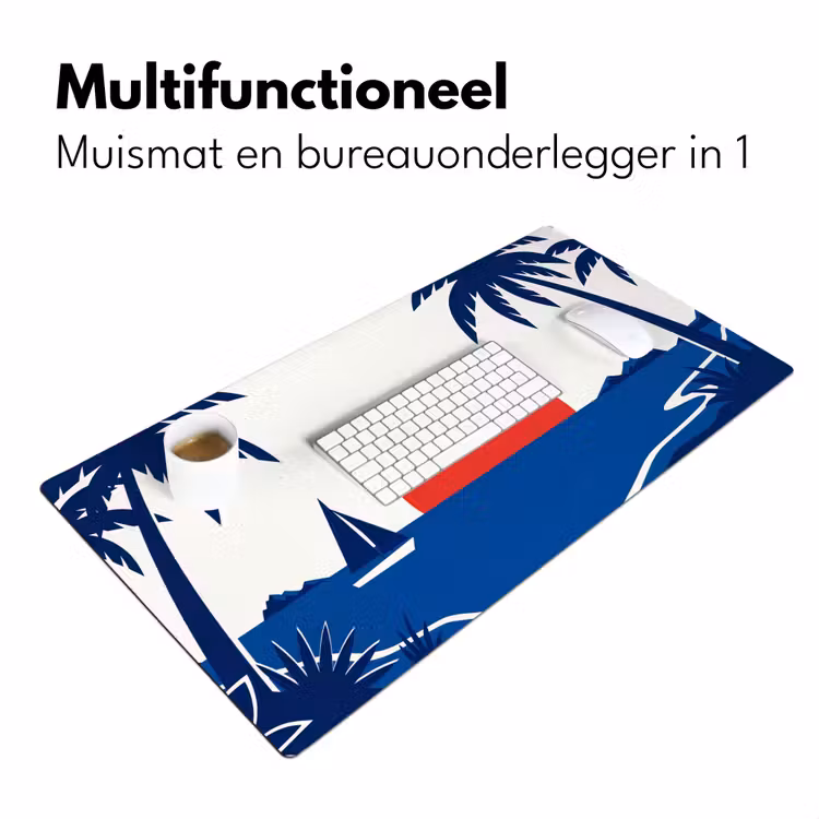 Bureau onderlegger - Zonsondergang - Zee - Palmboom - Tropisch - Modern — 7