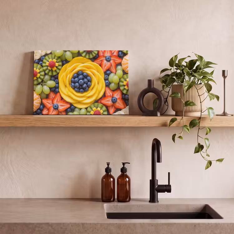 Canvas schilderij - Fruit - Arrangement - Gezond - Kleurrijk - Eten — 3