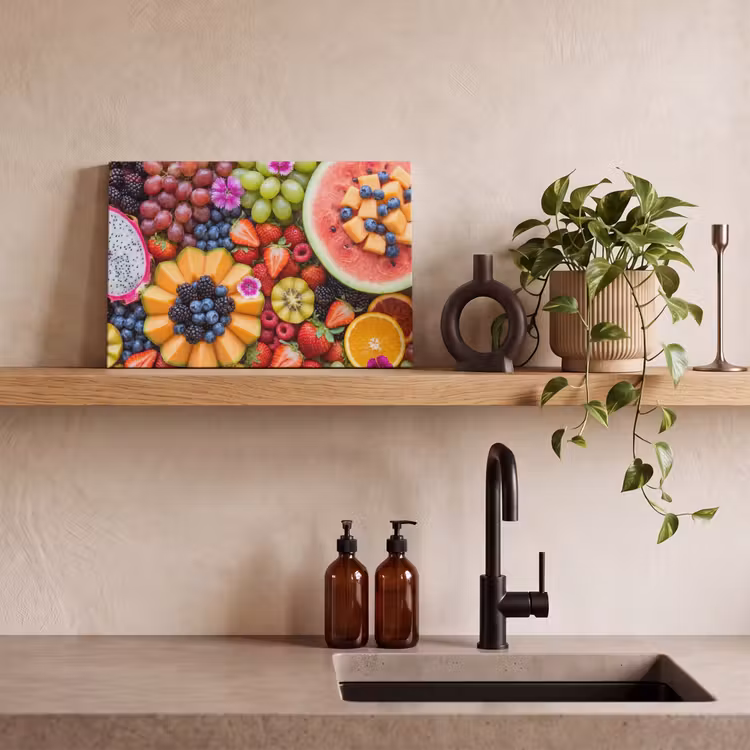 Canvas schilderij - Fruit - Vers - Variatie - Eten - Kleurrijk — 3