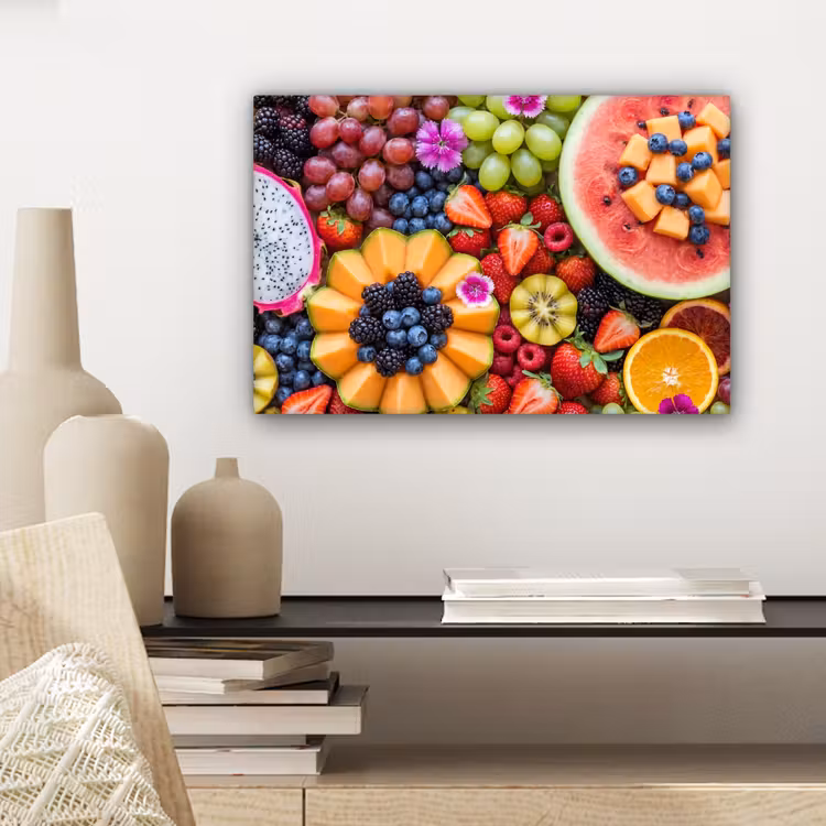 Canvas schilderij - Fruit - Vers - Variatie - Eten - Kleurrijk — 5