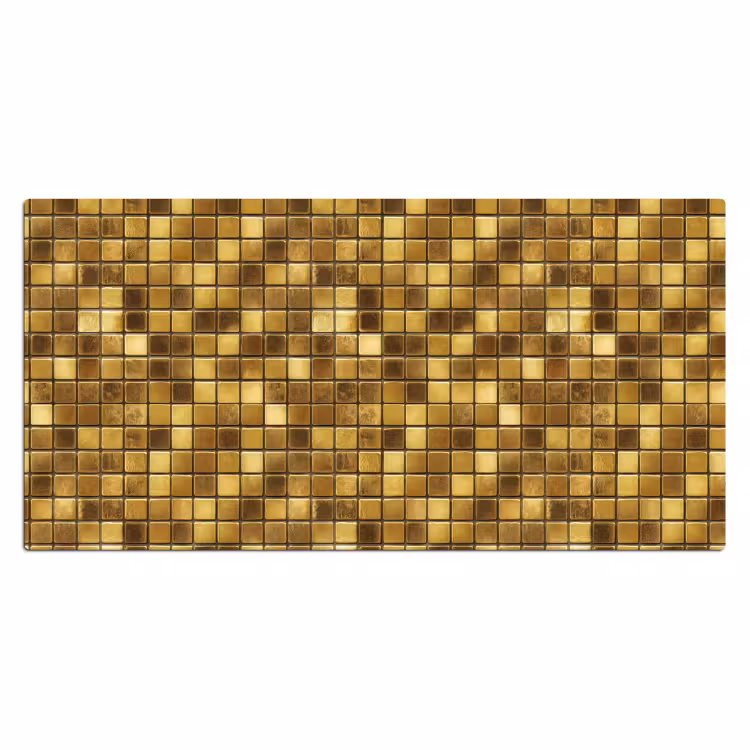 Bureau onderlegger - Tegels - Mozaïek - Luxe - Warm Goud — 2