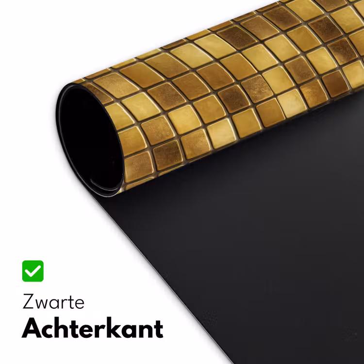 Bureau onderlegger - Tegels - Mozaïek - Luxe - Warm Goud — 5