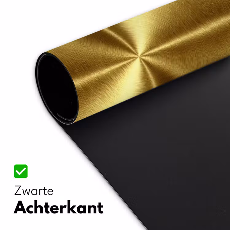 Bureau onderlegger - Textuur - Geborsteld Goud - Industrieel - Metallic — 5