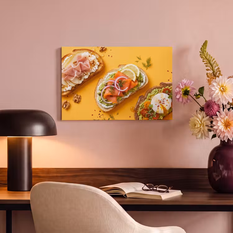 Canvas schilderij - Eten - Brood - Ontbijt - Modern - Kleurrijk — 4