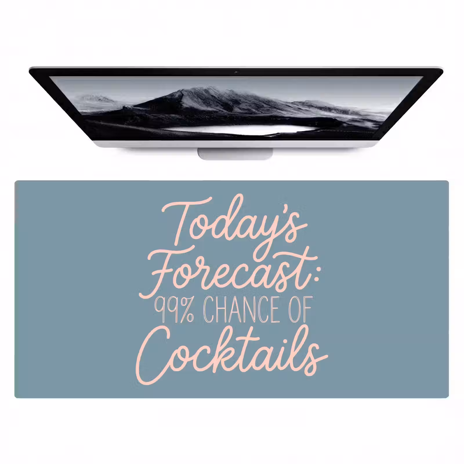 Bureau onderlegger - Today's Forecast - Cocktails - Blauw — 1