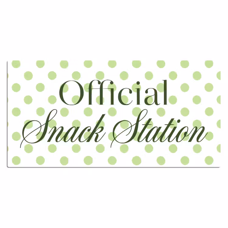 Bureau onderlegger - Snack Station - Groen - Stippen — 2