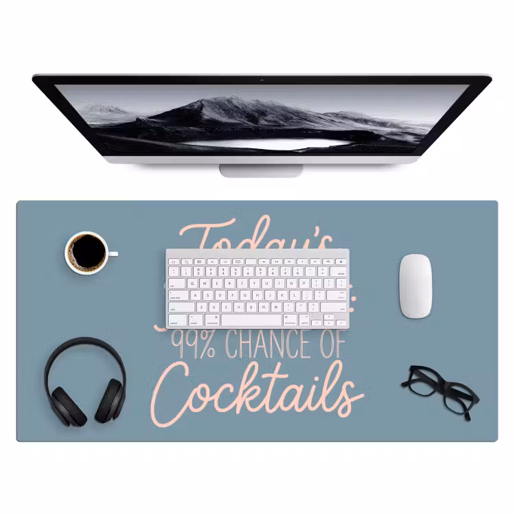 Bureau onderlegger - Today's Forecast - Cocktails - Blauw — 4