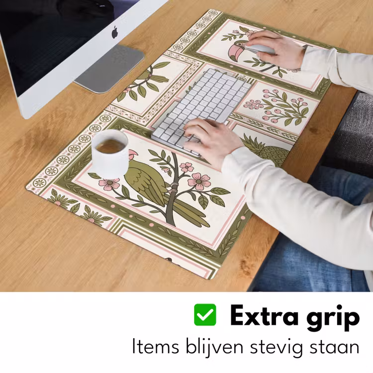 Bureau onderlegger - Vogel - Tropisch - Patroon - Decoratief - Groen — 6