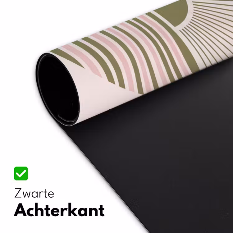 Bureau onderlegger - Zon - Zee - Abstract - Modern - Roze — 5
