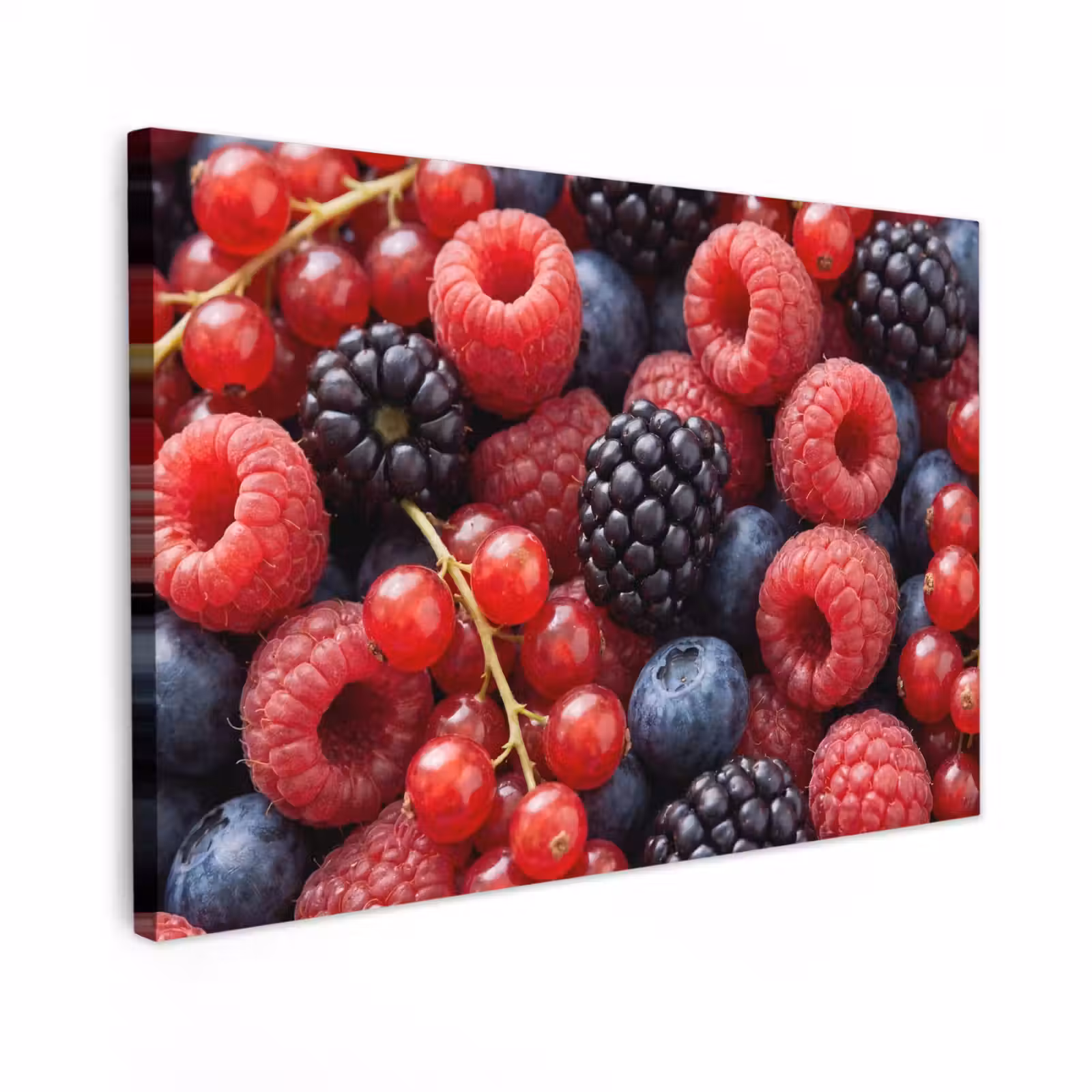 Canvas schilderij - Bessen - Mix - Vers - Eten - Kleurrijk — 1