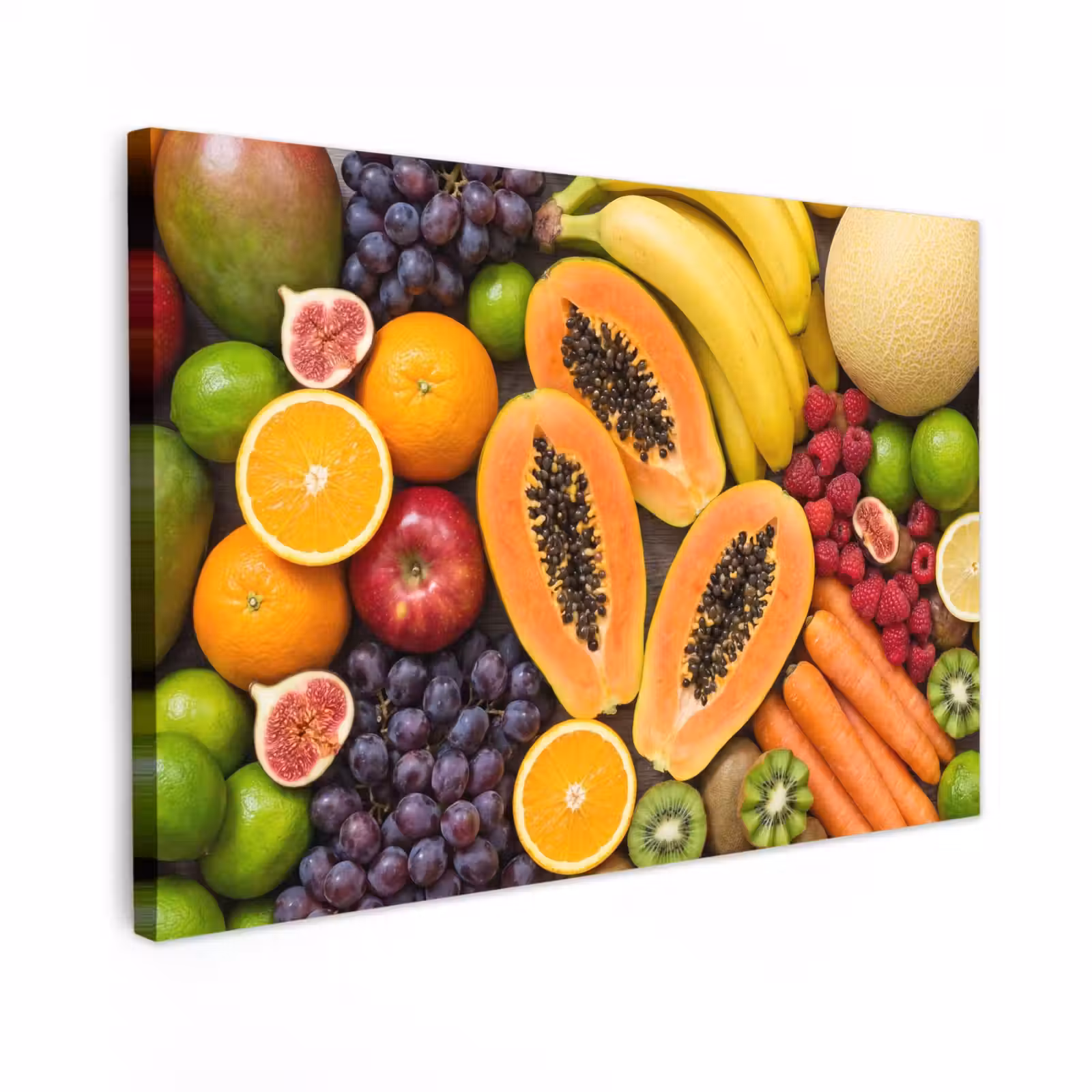 Canvas schilderij - Eten - Fruit - Groenten - Vers - Kleurrijk — 1