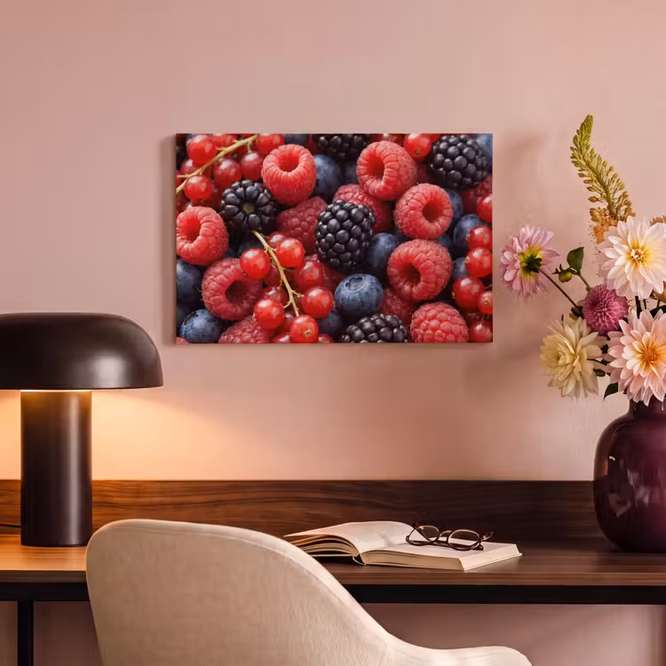 Canvas schilderij - Bessen - Mix - Vers - Eten - Kleurrijk — 4