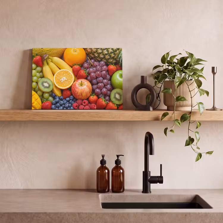 Canvas schilderij - Eten - Fruit - Vers - Kleurrijk - Voeding — 3