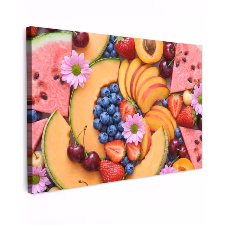 Canvas schilderij - Eten - Fruit - Zomer - Kleurrijk — 1