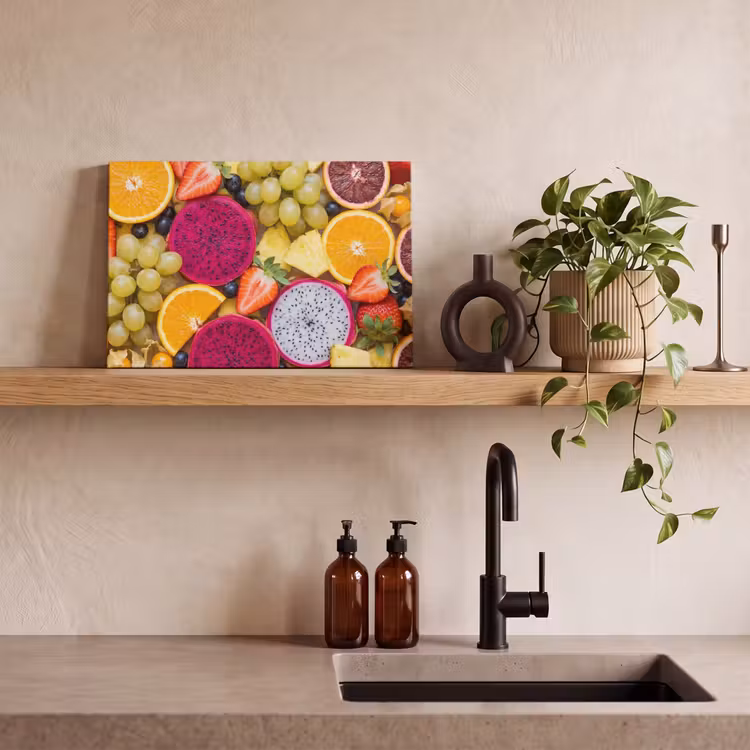 Canvas schilderij - Fruit - Assortiment - Kleurrijk - Gezondheid — 3