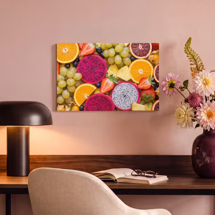 Canvas schilderij - Fruit - Assortiment - Kleurrijk - Gezondheid — 4