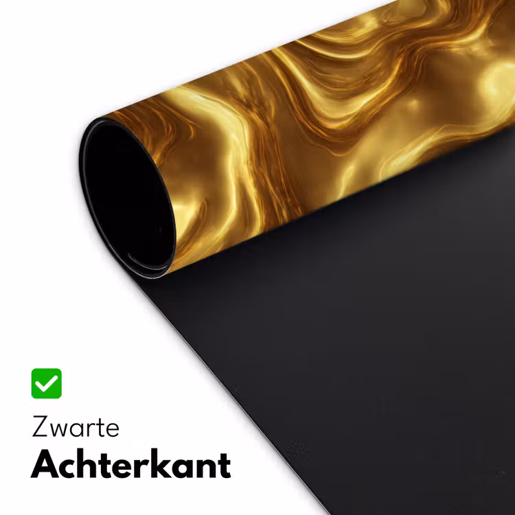 Bureau onderlegger - Textuur - Vloeibaar - Organisch - Goud — 5