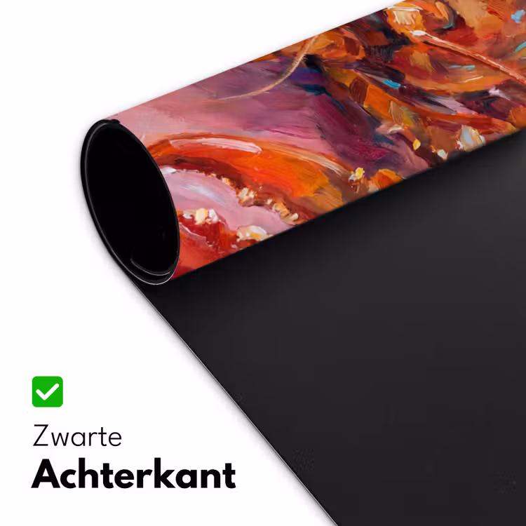 Bureau onderlegger - Zeeleven - Kreeft - Spatters - Abstract - Roze — 5