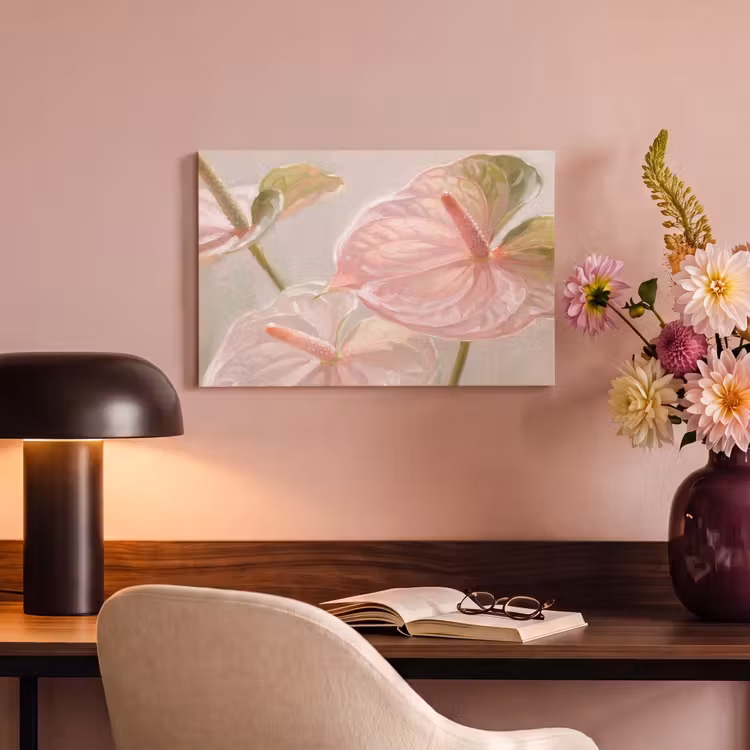 Canvas schilderij - Bloemen - Pastel - Abstract - Natuur - Groen — 4
