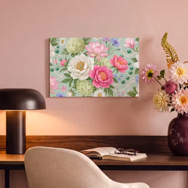 Canvas schilderij - Bloemen - Patroon - Botanisch - Groen — 4