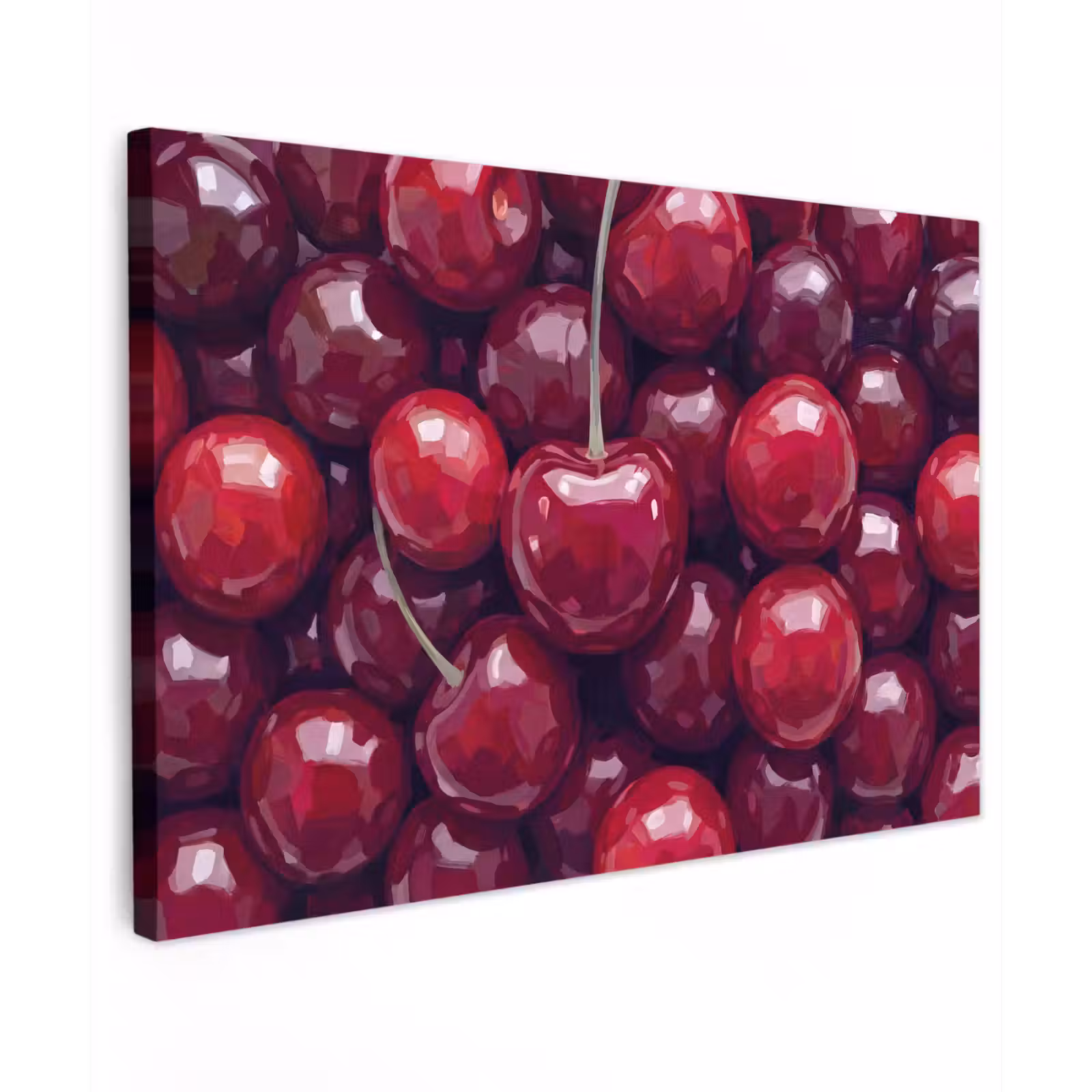 Canvas schilderij - Fruit - Kersen - Eten - Modern - Rood — 1