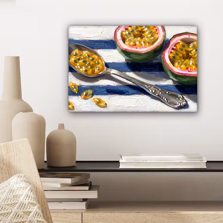 Canvas schilderij - Eten - Passievrucht - Tropisch - Modern - Kleurrijk — 5