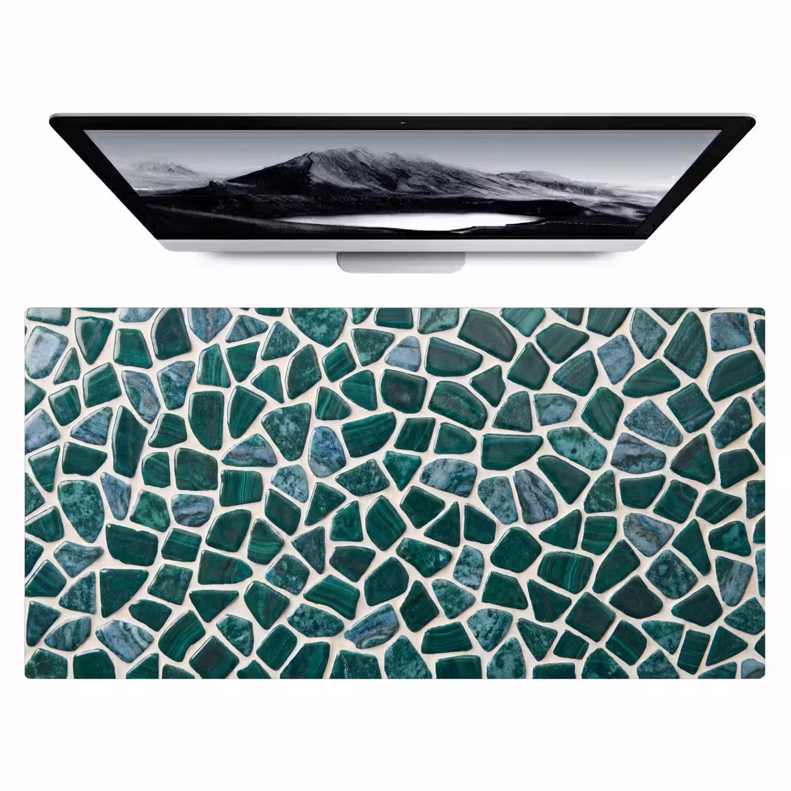 Bureau onderlegger - Textuur - Steen - Groen - Abstract - Patroon — 1