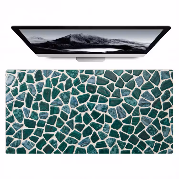 Bureau onderlegger - Textuur - Steen - Groen - Abstract - Patroon — 1