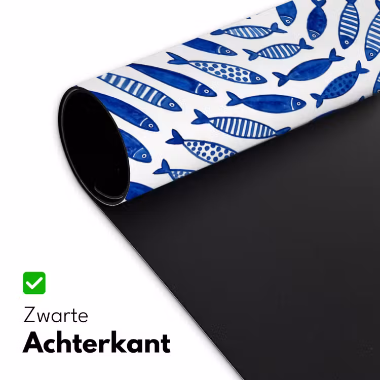 Bureau onderlegger - Vis - Patroon - Onderwater - Abstract - Blauw — 5