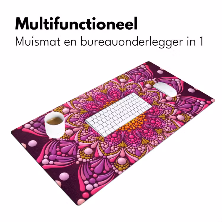 Bureau onderlegger - Patroon - Stippen - Abstract - Kleurrijk — 7