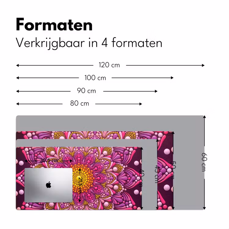 Bureau onderlegger - Patroon - Stippen - Abstract - Kleurrijk — 8