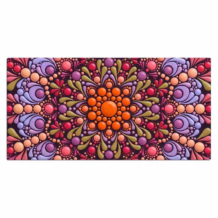 Bureau onderlegger - Patroon - Stippen - Abstract - Modern - Kleurrijk — 2