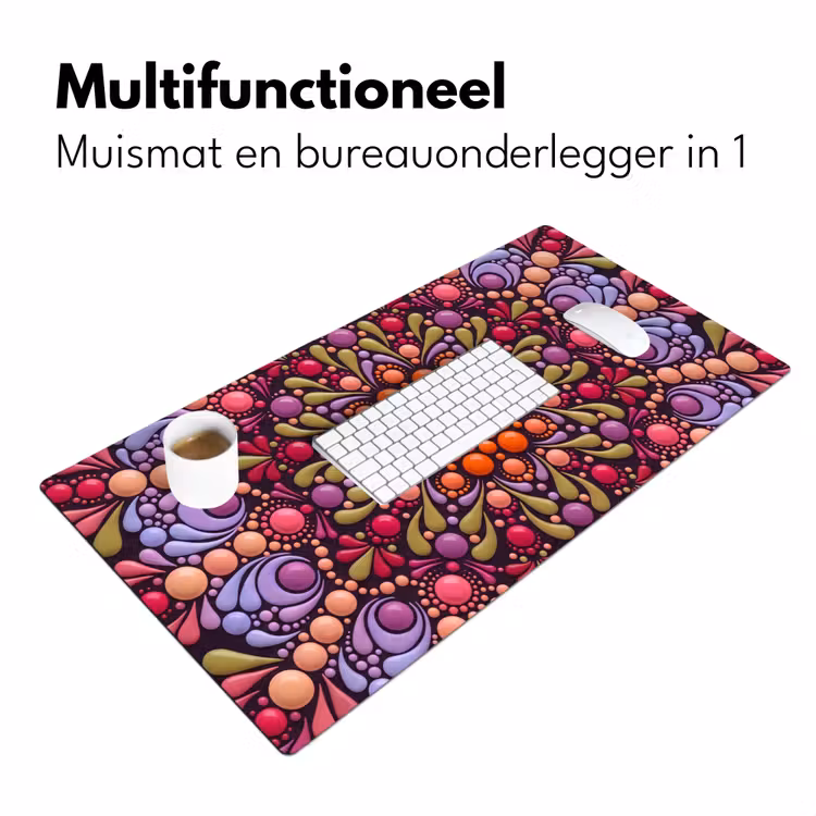 Bureau onderlegger - Patroon - Stippen - Abstract - Modern - Kleurrijk — 7