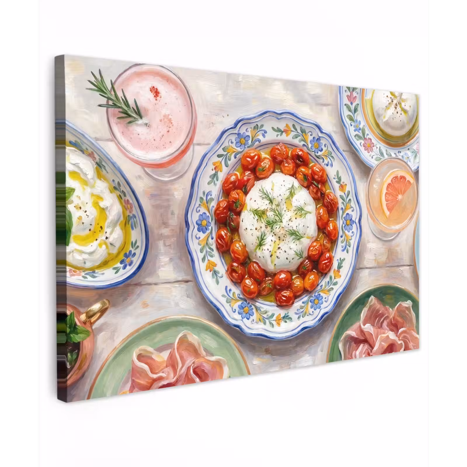 Canvas schilderij - Eten - Tafel - Divers - Modern — 1