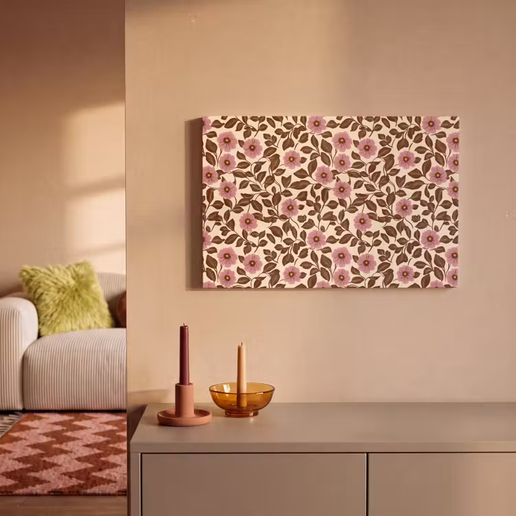 Canvas schilderij - Bloemen - Bladeren - Kleurrijk — 2